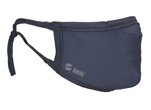 Contoured fit executive mask. Adjustable ear loops, flexible nose bridge, nylon/spandex fabric made with Zinc antimicrobial technology. Soft and comfortable. Kills odor causing bacteria, fungus, and microbes.