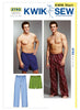 Kwik Sew Men's Sleep Pants & Shorts Pattern K3793