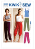 Kwik Sew Misses' Top & Pants Pattern K3835