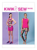 Kwik Sew Misses' Tops, Shorts & Leggings Pattern K4163