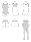 Kwik Sew Misses' Tops, Shorts & Leggings Pattern K4163
