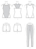Kwik Sew Misses' Tops, Shorts & Leggings Pattern K4163