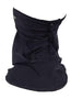 1 black Sporting Gaiter made with Zinc antimicrobial fabric.  Showing adjustable back.  Soft and comfortable. Kills odor causing bacteria, fungus, and microbes