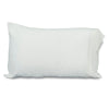 Showing white pillowcase made with Zinc antimicrobial fabric. Soft and comfortable. Kills odor causing bacteria, fungus, and microbes